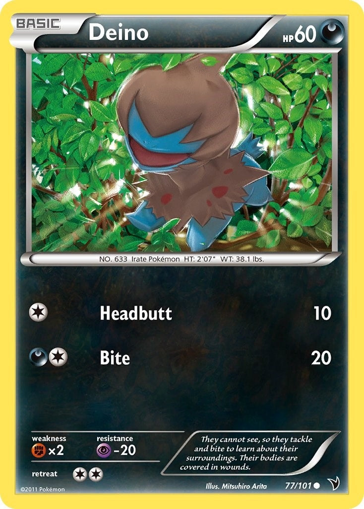 Image for Deino (77/101) (Noble Victories) (NVI) - Pokemon