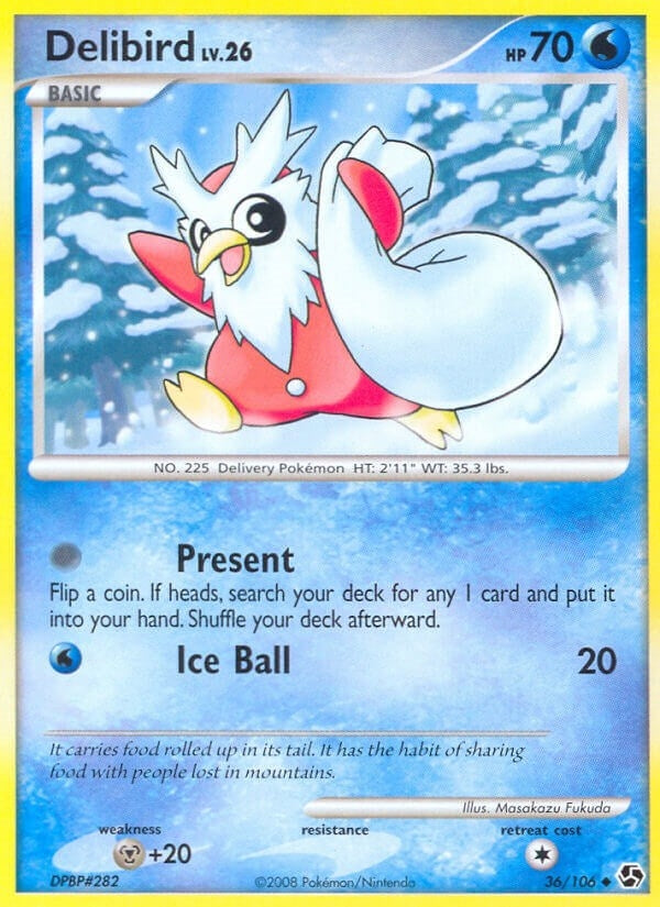 Image for Delibird (36/106) (Great Encounters) (GE) - Pokemon