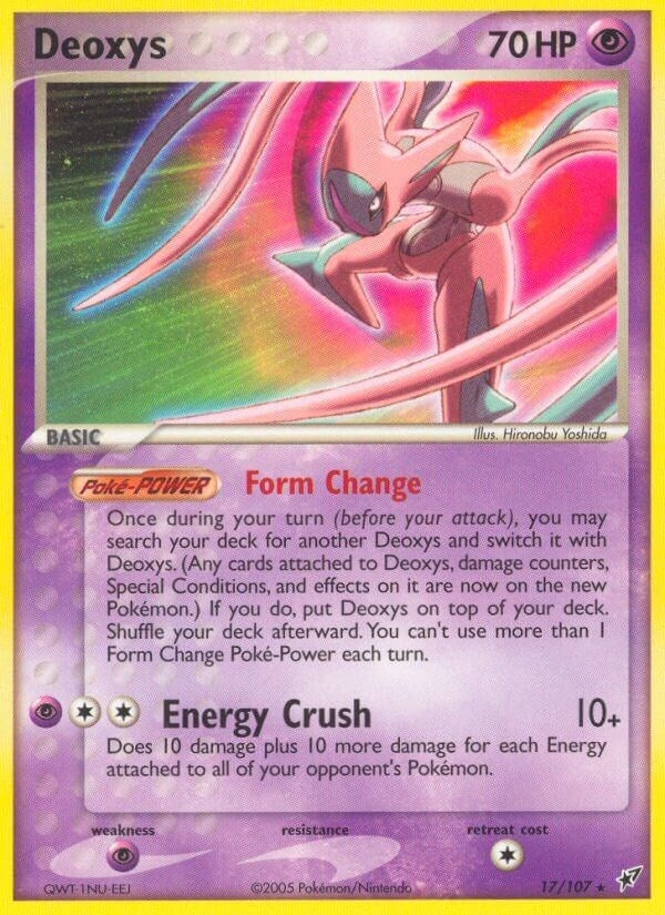 Image for Deoxys (Attack Forme) (17/107) (EX Deoxys) (DX) - Pokemon