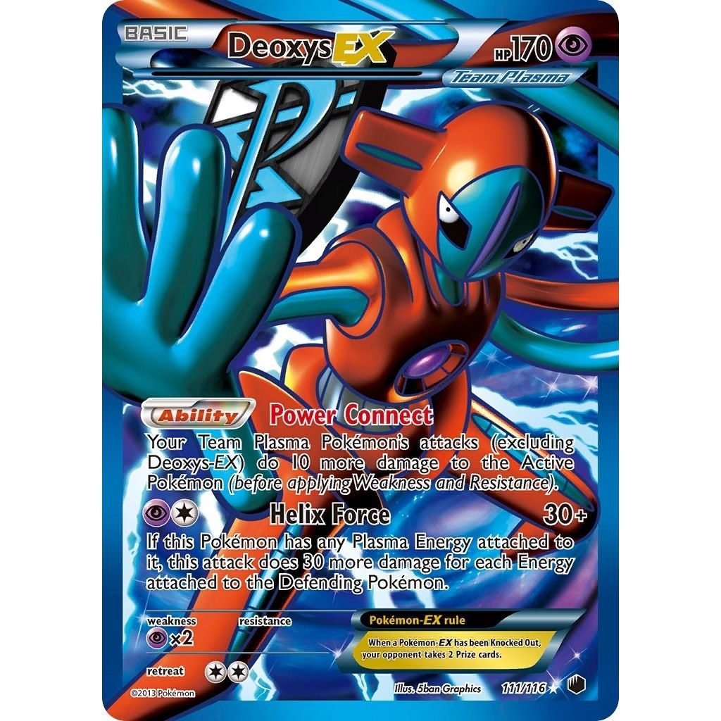 Image for Deoxys EX (Team Plasma) (Full Art) (111/116) (Plasma Freeze) - Pokemon