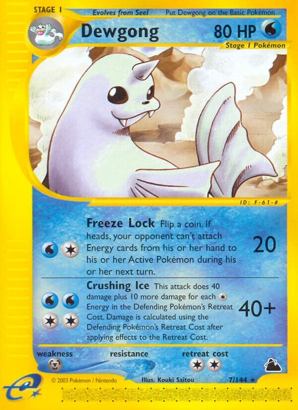 Image for Dewgong (7) (007/144) (Skyridge) (SK) - Pokemon