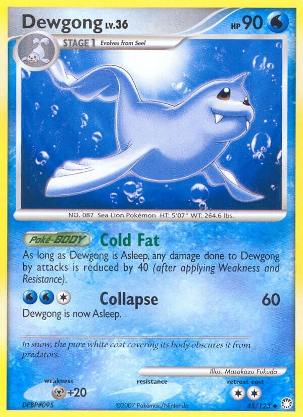 Image for Dewgong (45/123) (Mysterious Treasures) (MT) - Pokemon