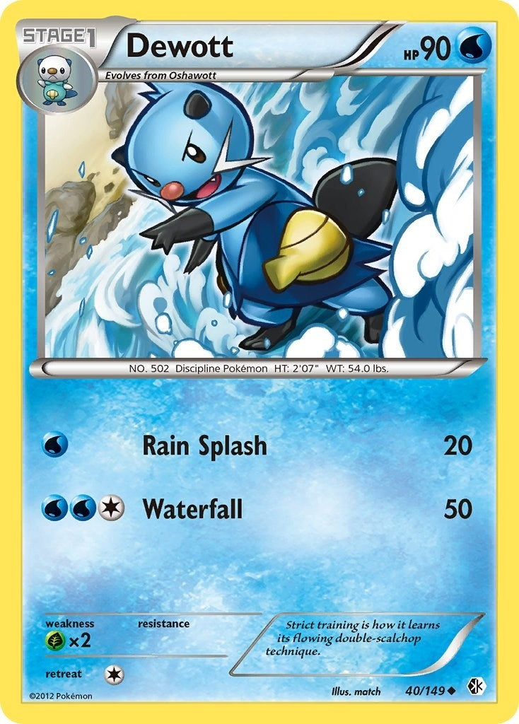Image for Dewott (40/149) (Boundaries Crossed) (BCR) - Pokemon