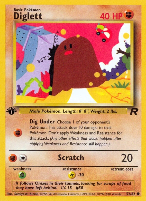 Image for Diglett (52/82) (Team Rocket) (TR) - Pokemon