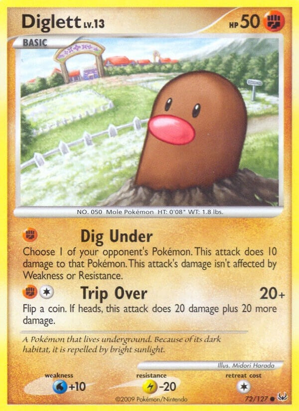 Image for Diglett (72/127) (Platinum) (PL) - Pokemon