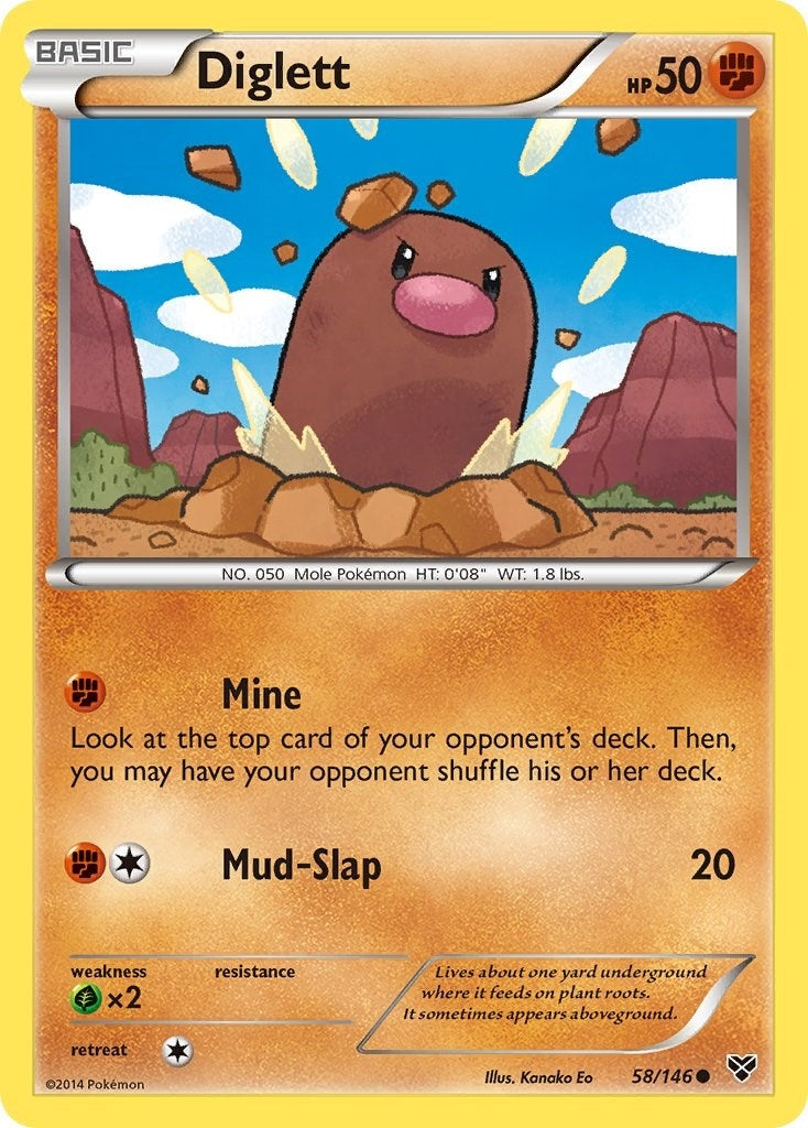 Image for Diglett (58/146) (XY Base Set) (XY) - Pokemon