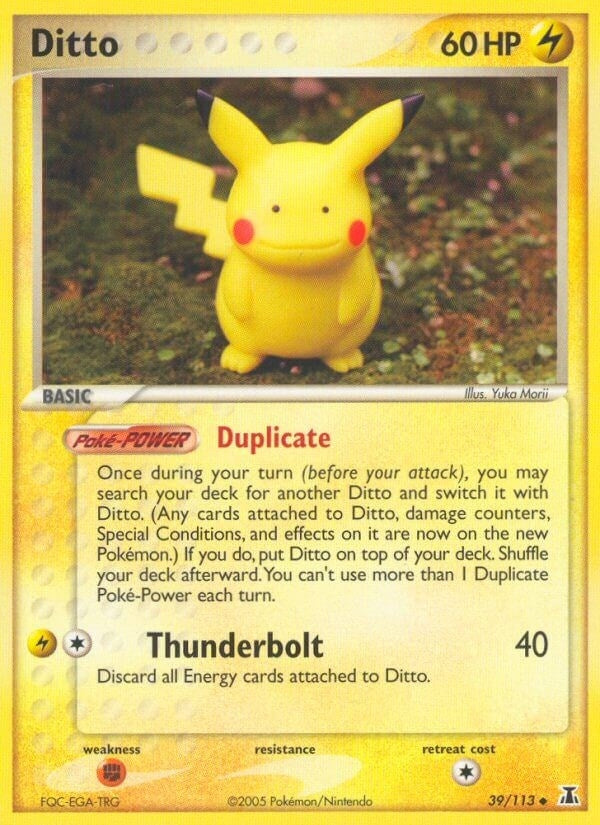 Image for Ditto - 039/113 (Pikachu) (39/113) (EX Delta Species) (DS) - Pokemon