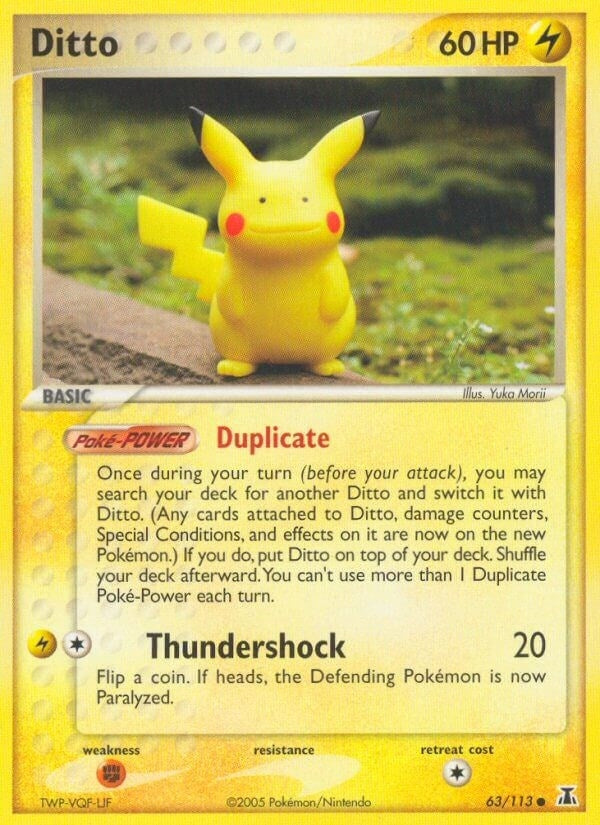 Image for Ditto - 63/113 (Pikachu) (063/113) (EX Delta Species) (DS) - Pokemon