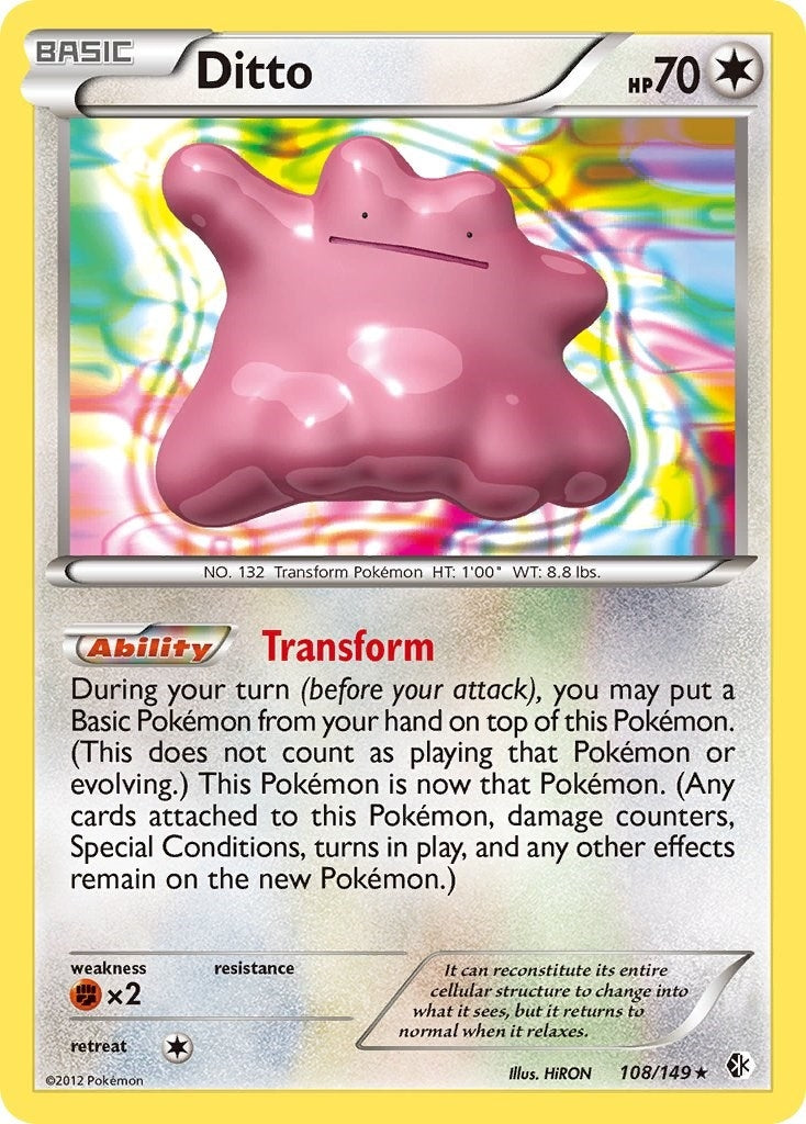 Image for Ditto (108/149) (Boundaries Crossed) (BCR) - Pokemon