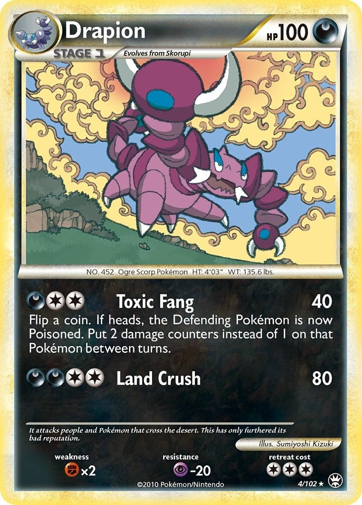 Image for Drapion (4/102) (Triumphant) (TM) - Pokemon