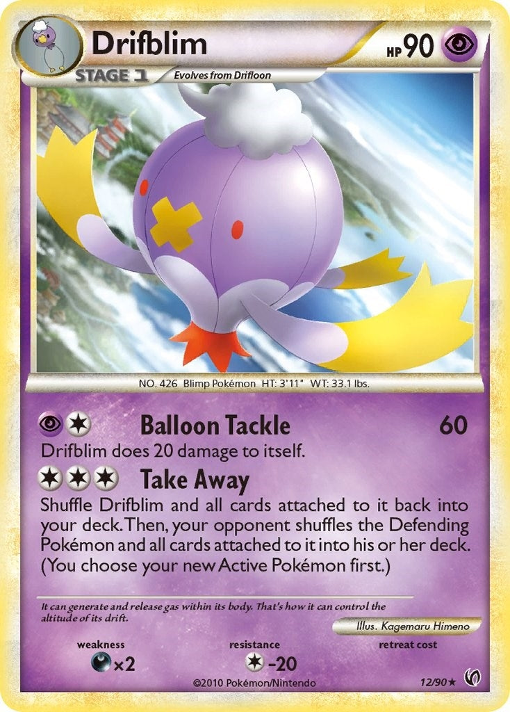 Image for Drifblim (12/90) (Undaunted) (UD) - Pokemon