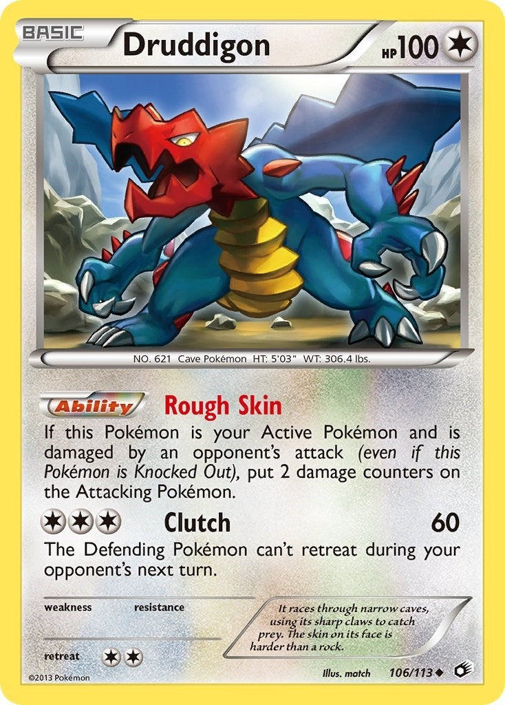 Image for Druddigon (106/113) (Legendary Treasures) (LTR) - Pokemon