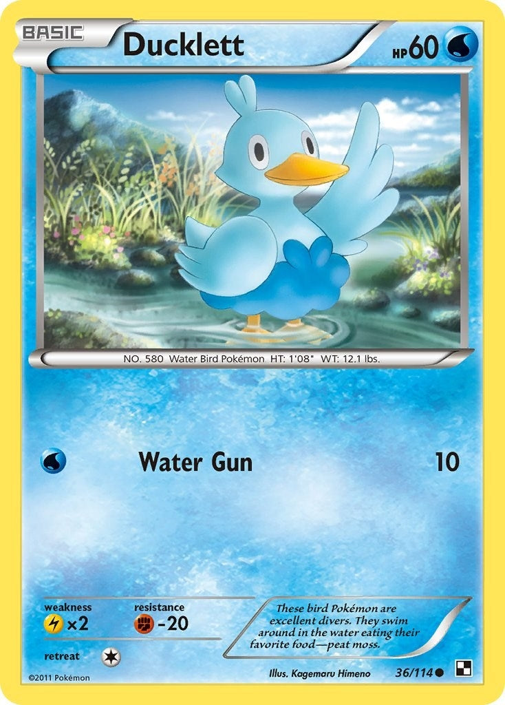Image for Ducklett (36/114) (Black and White) (BLW) - Pokemon