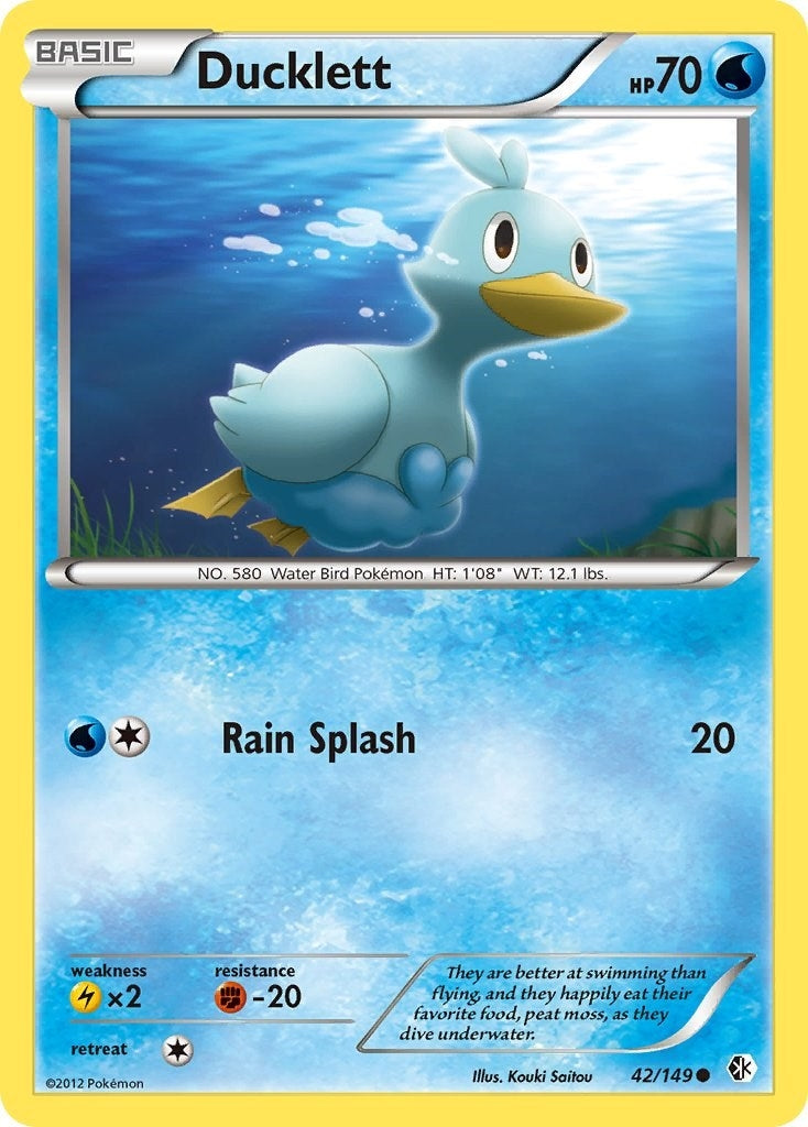 Image for Ducklett (42/149) (Boundaries Crossed) (BCR) - Pokemon