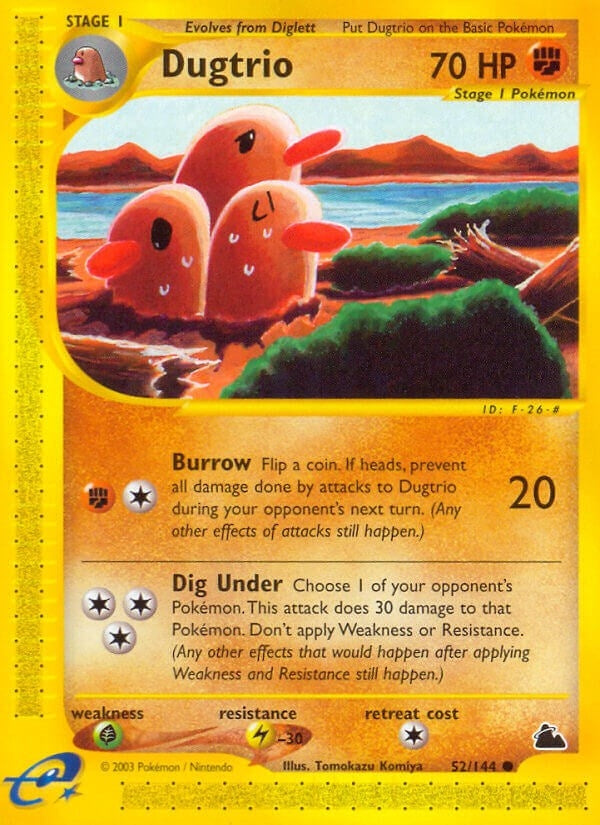 Image for Dugtrio (052/144) (Skyridge) (SK) - Pokemon