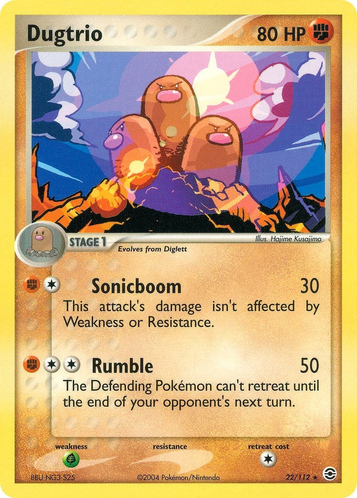 Image for Dugtrio (22/112) (EX FireRed & LeafGreen) (RG) - Pokemon