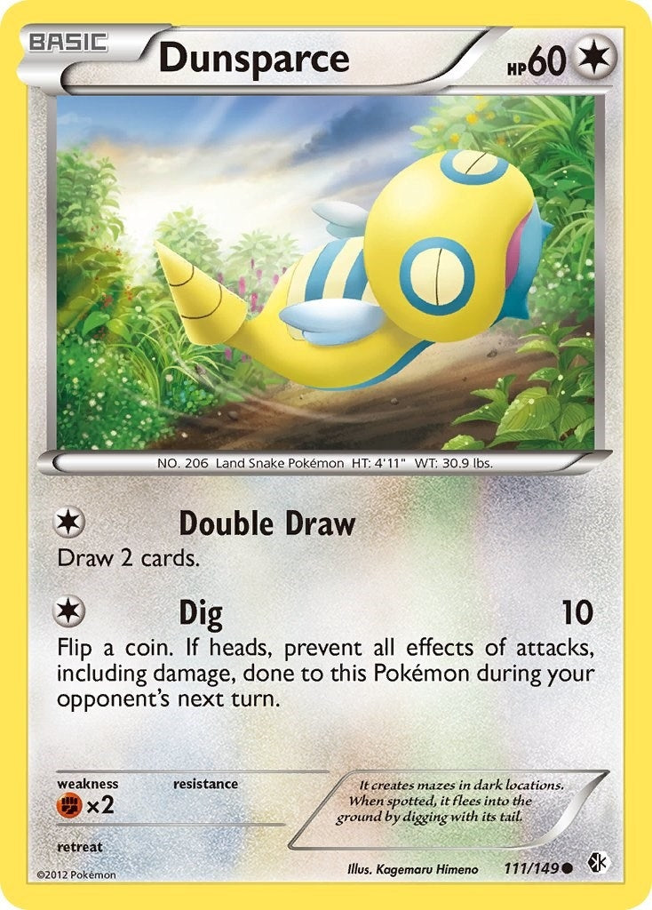 Image for Dunsparce (111/149) (Boundaries Crossed) (BCR) - Pokemon