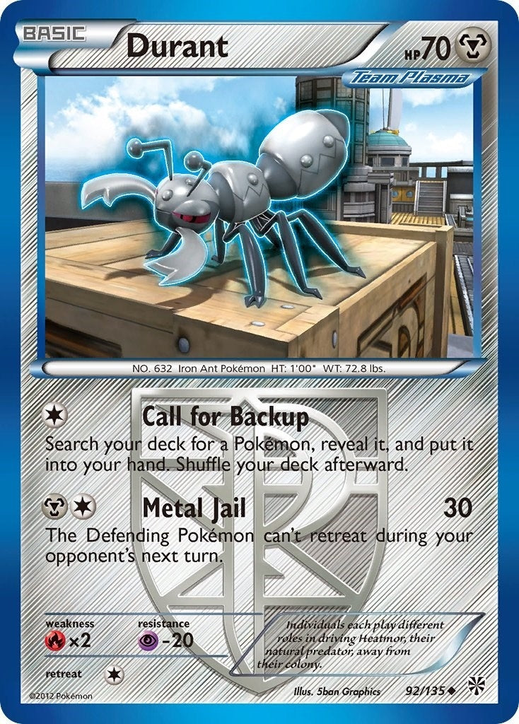 Image for Durant (Team Plasma) (92) (92/135) (Plasma Storm) (PLS) - Pokemon