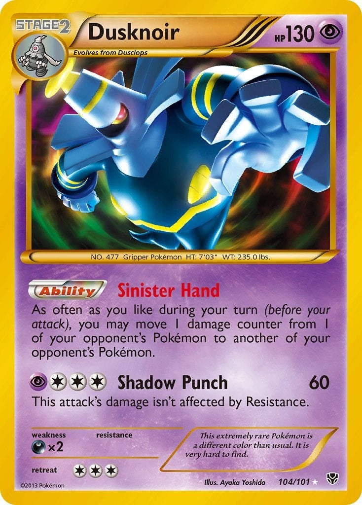 Image for Dusknoir (104 Secret Rare) (104/101) (Plasma Blast) (PLB) - Pokemon