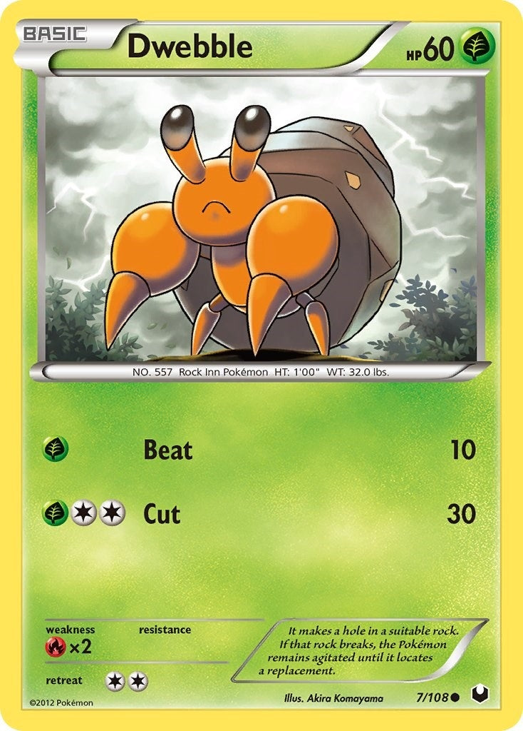 Image for Dwebble (7/108) (Dark Explorers) (DEX) - Pokemon