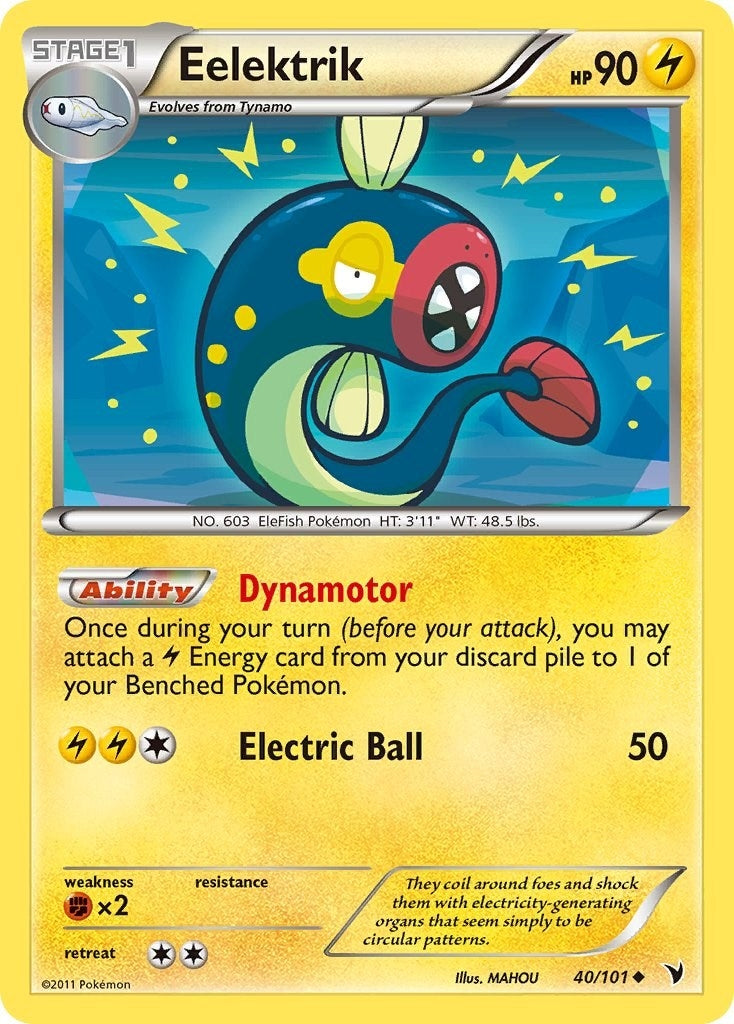 Image for Eelektrik (40/101) (Noble Victories) (NVI) - Pokemon