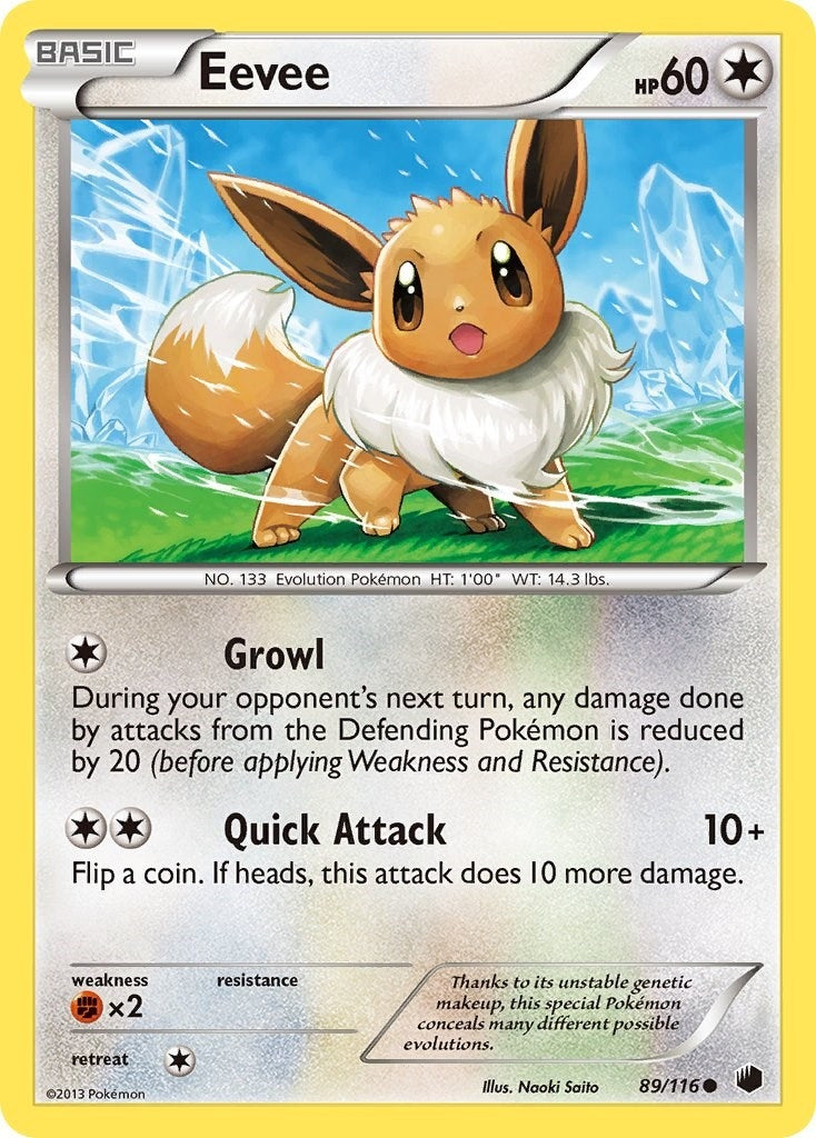 Image for Eevee (89) (89/116) (Plasma Freeze) (PLF) - Pokemon