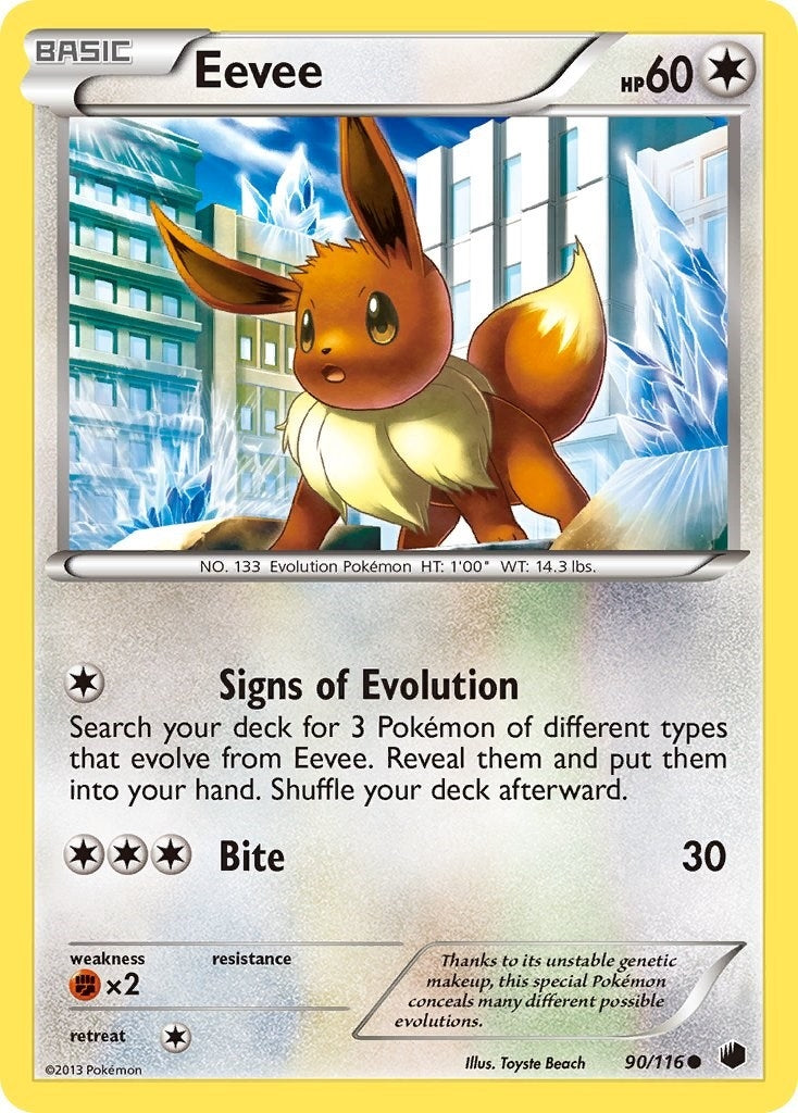 Image for Eevee (90) (90/116) (Plasma Freeze) (PLF) - Pokemon