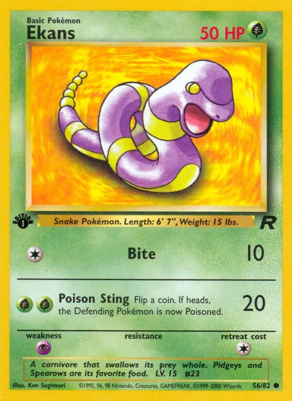 Image for Ekans (56/82) (Team Rocket) (TR) - Pokemon