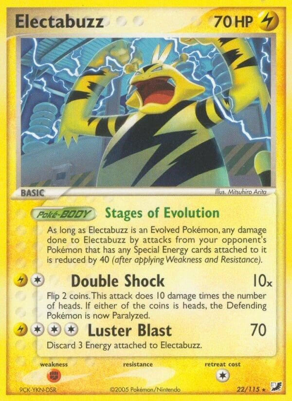 Image for Electabuzz (22/115) (EX Unseen Forces) (UF) - Pokemon