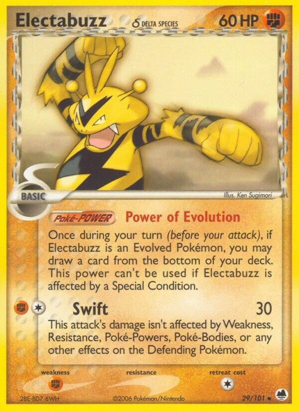 Image for Electabuzz (Delta Species) (29/101) (EX Dragon Frontiers) (DF) - Pokemon