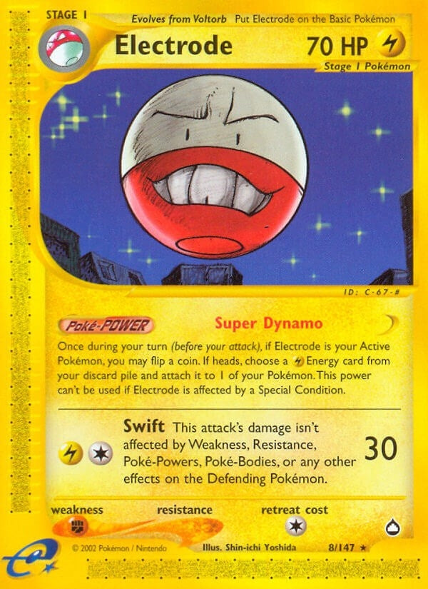 Image for Electrode (008/147) (Aquapolis) (AQ) - Pokemon