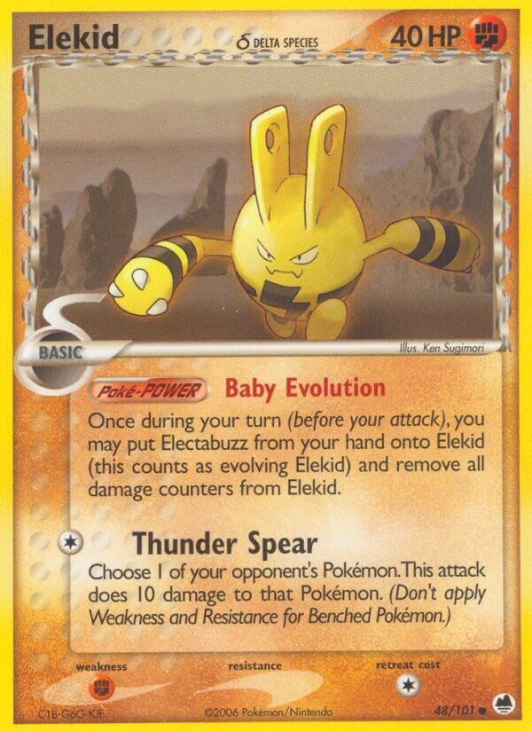 Image for Elekid (Delta Species) (48/101) (EX Dragon Frontiers) (DF) - Pokemon