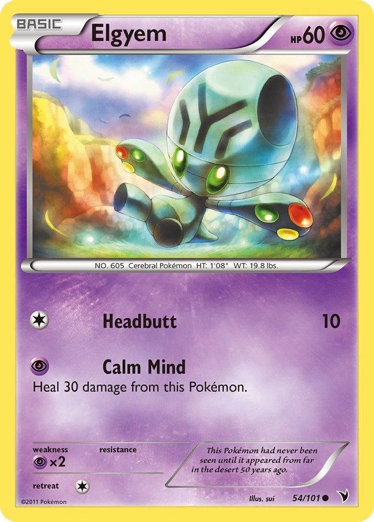 Image for Elgyem (54) (54/101) (Noble Victories) (NVI) - Pokemon
