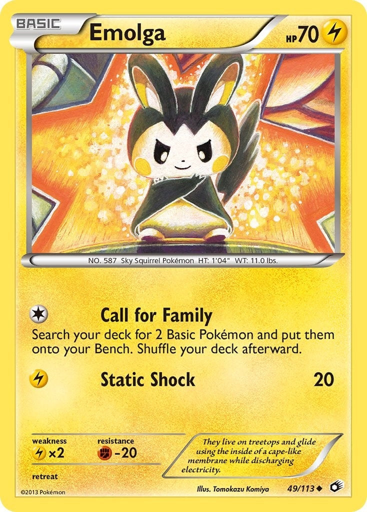 Image for Emolga (49/113) (Legendary Treasures) (LTR) - Pokemon