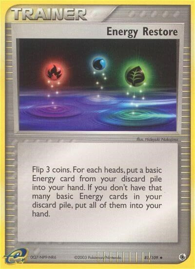 Image for Energy Restore (81/109) (EX Ruby and Sapphire) (RS) - Pokemon
