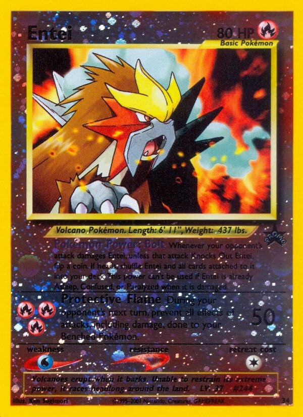 Image for Entei (34/53) (WoTC Promo) (PR) - Pokemon