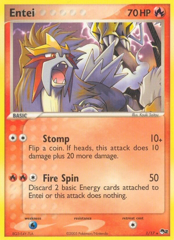 Image for Entei (001/017) (POP Series 2) (POP) - Pokemon