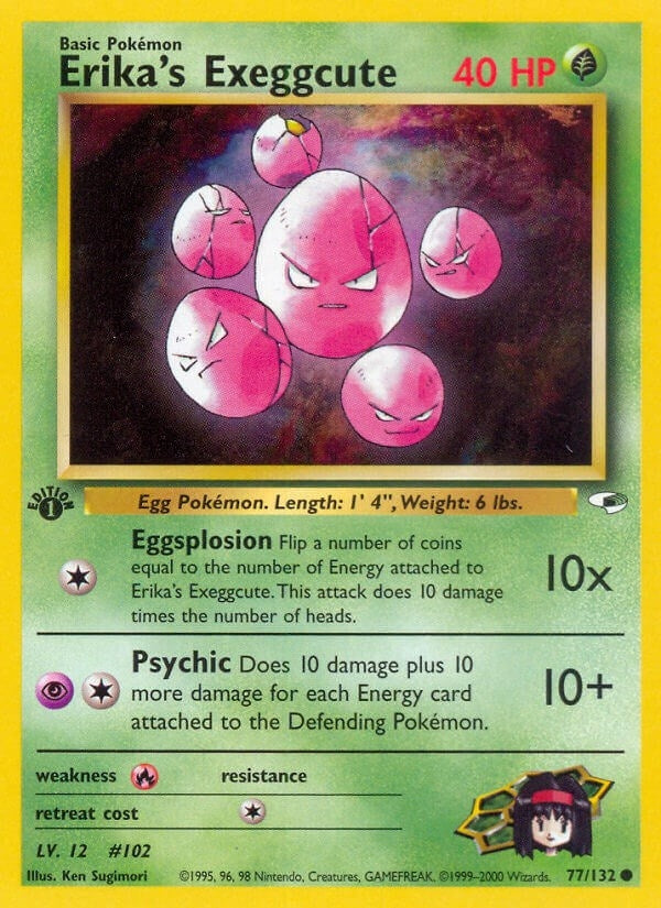 Image for Erika's Exeggcute (77) (077/132) (Gym Heroes) (G1) - Pokemon