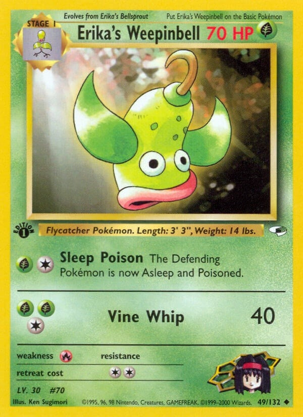 Image for Erika's Weepinbell (49) (049/132) (Gym Heroes) (G1) - Pokemon