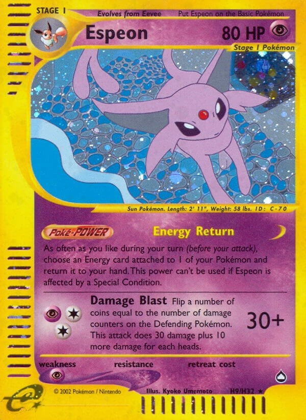 Image for Espeon (H9) (H09/H32) (Aquapolis) (AQ) - Pokemon