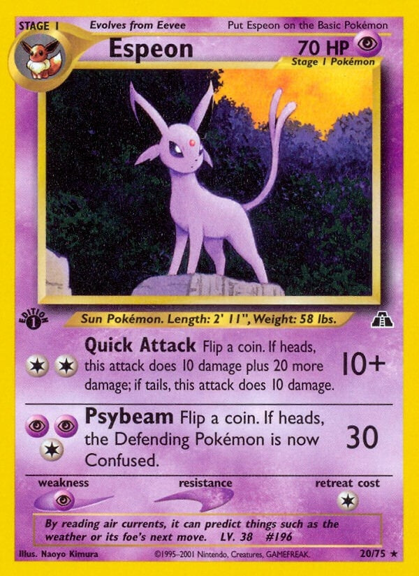Image for Espeon (20) (20/75) (Neo Discovery) (N2) - Pokemon