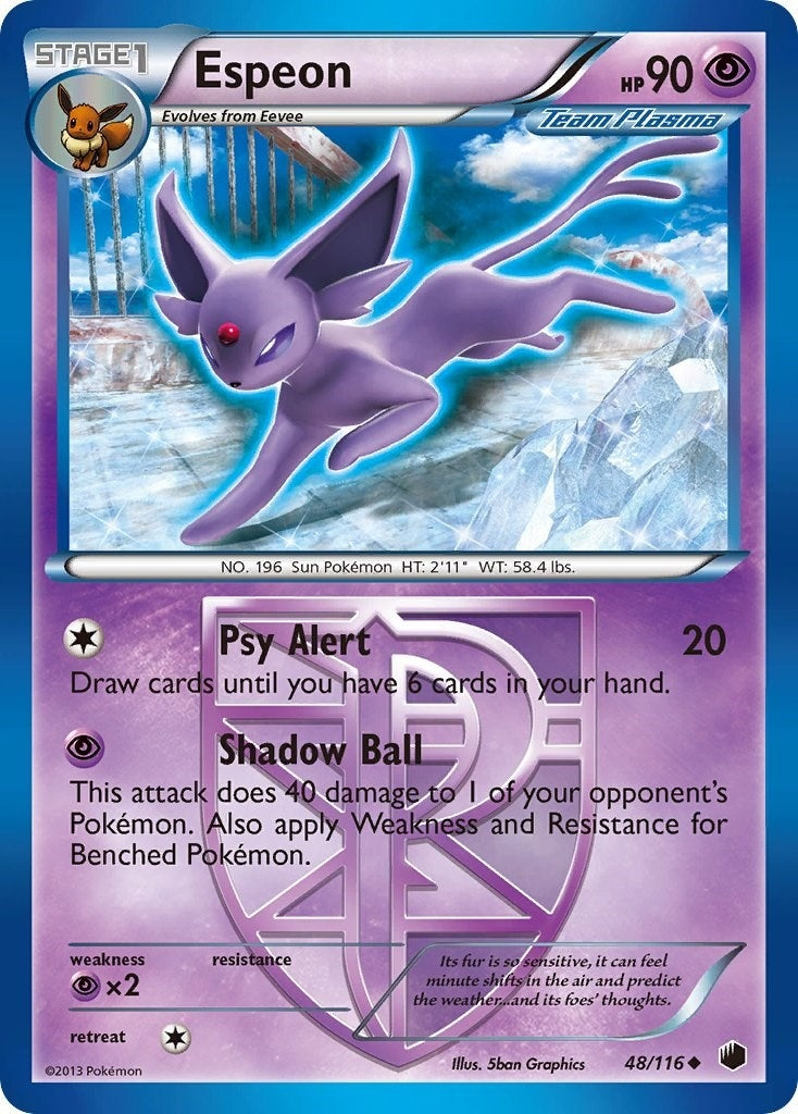 Image for Espeon (Team Plasma) (48/116) (Plasma Freeze) (PLF) - Pokemon