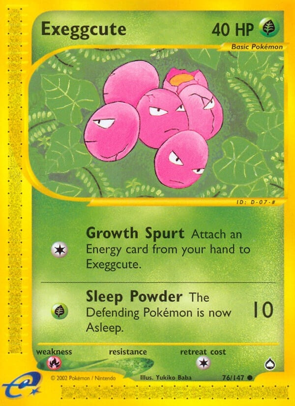 Image for Exeggcute (76) (076/147) (Aquapolis) (AQ) - Pokemon
