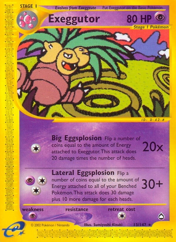 Image for Exeggutor (13) (013/147) (Aquapolis) (AQ) - Pokemon