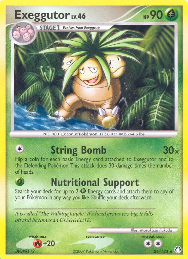 Image for Exeggutor (24/123) (Mysterious Treasures) (MT) - Pokemon