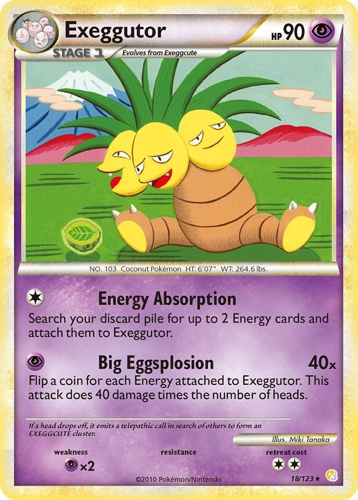 Image for Exeggutor (18/123) (HeartGold SoulSilver) (HS) - Pokemon