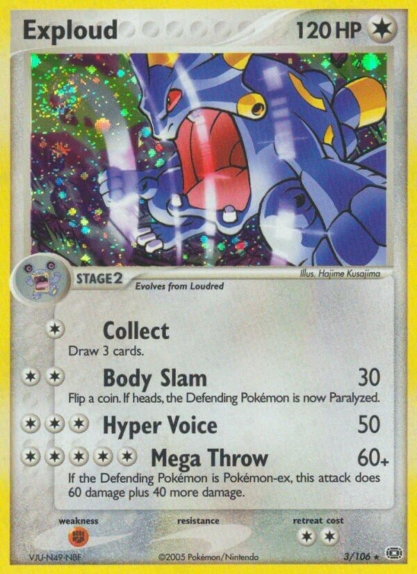 Image for Exploud (3/106) (EX Emerald) (EM) - Pokemon