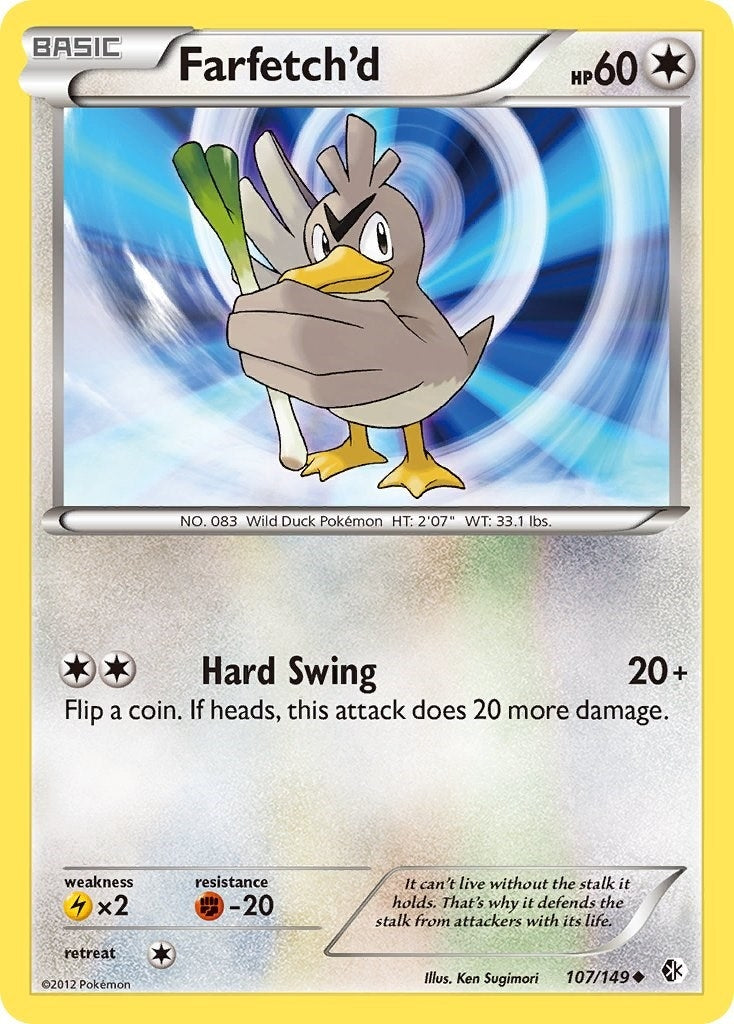 Image for Farfetch'd (107/149) (Boundaries Crossed) (BCR) - Pokemon