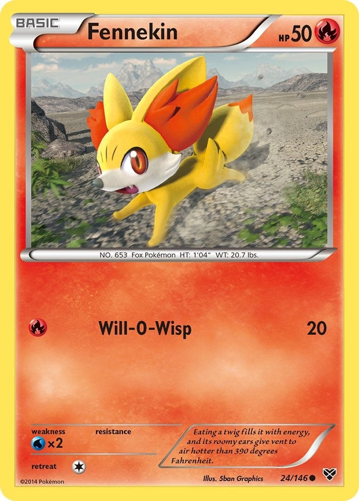 Image for Fennekin (24/146) (XY Base Set) (XY) - Pokemon
