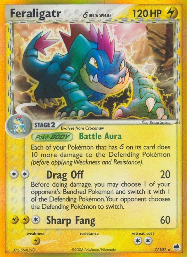 Image for Feraligatr (Delta Species) (2/101) (EX Dragon Frontiers) (DF) - Pokemon